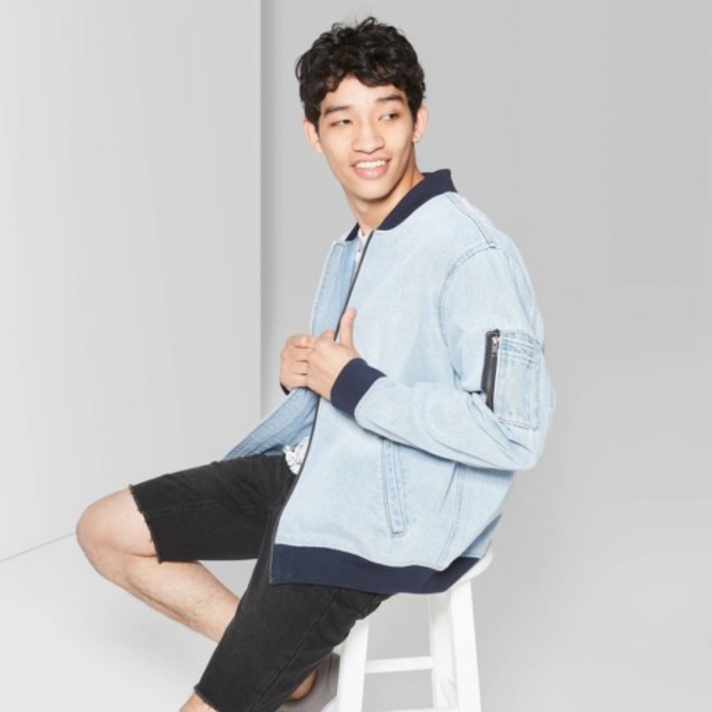 Denim Bomber Jacket